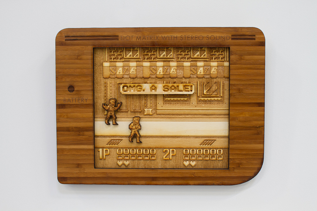 Double Dragon II – Lasercut in&nbsp;Holz