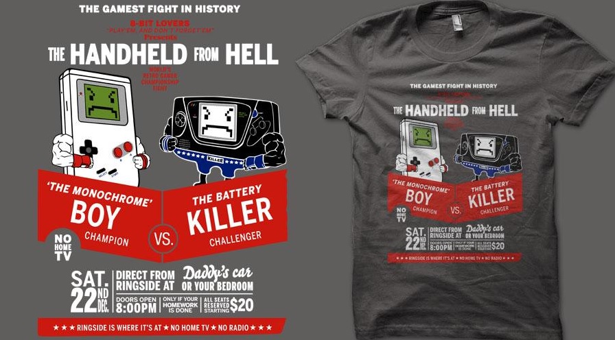 Qwertee.com Handheld from Hell & Let’s&nbsp;Fight!
