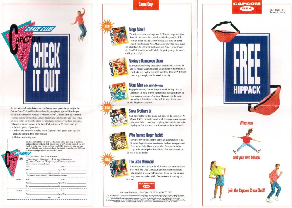 Game Boy Werbeflyer&nbsp;CAP-DMG-US-1
