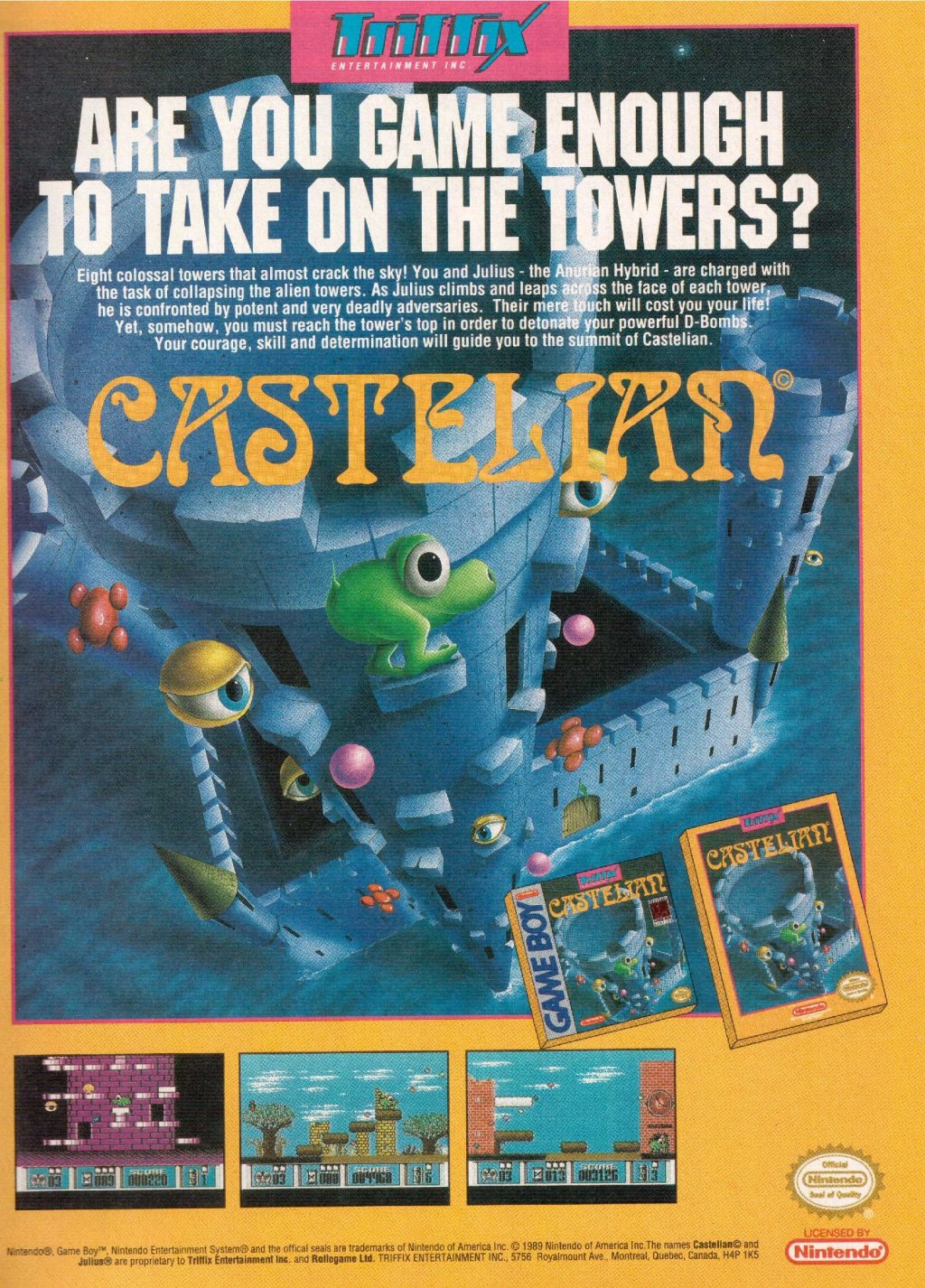 Are you Game enough to take on the Towers? | Castelian&nbsp;Werbung