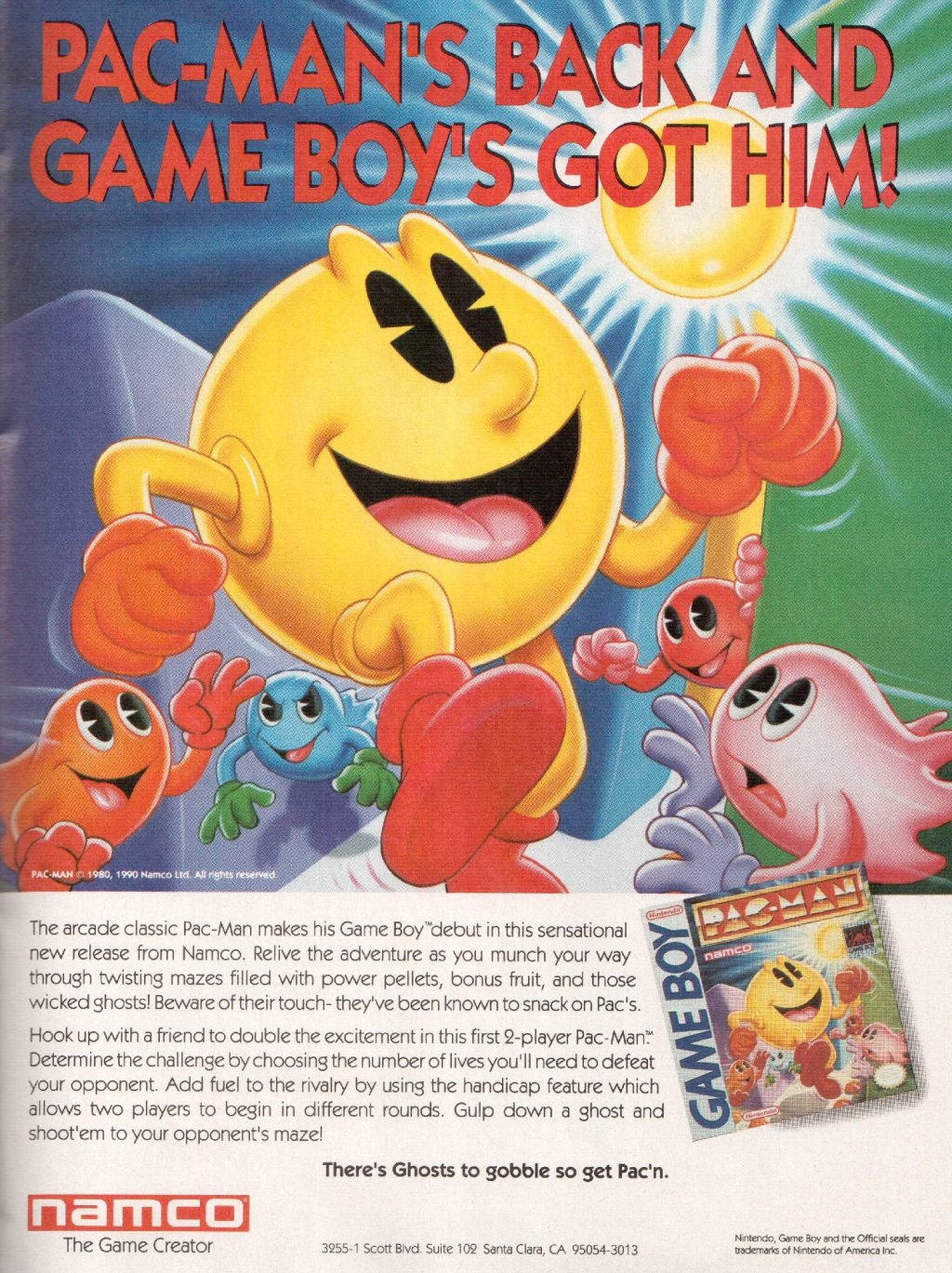 Pac-Man’s back and Game Boy’s got him! | PAC-MAN&nbsp;Werbung