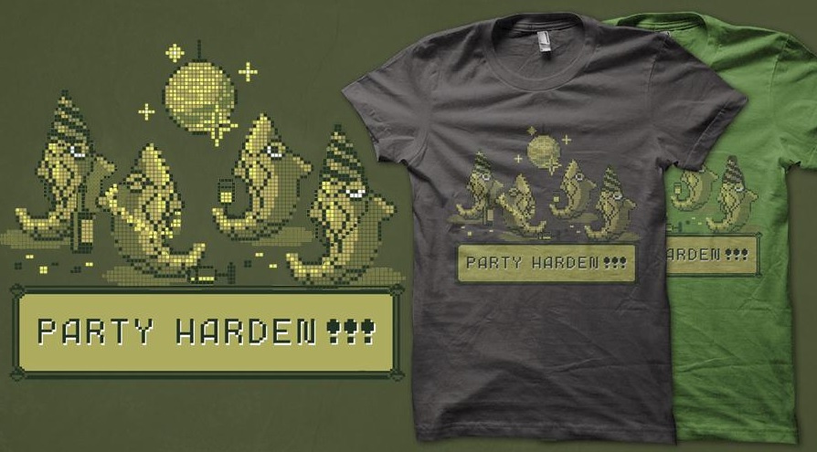 Qwertee.com Game Technical & Party&nbsp;Harden