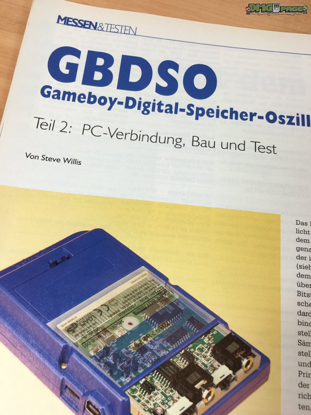 Elektor – GBDSO | Game Boy-Digital-Speicher-Oszilloskop
