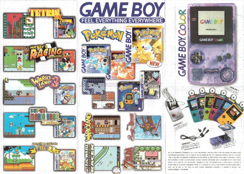 Game Boy Werbeflyer P-(NOE)-A4-EUR-8