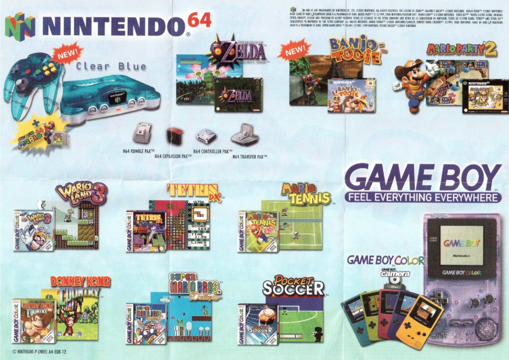 Game Boy Werbeflyer P-(NOE)-A4-EUR-12