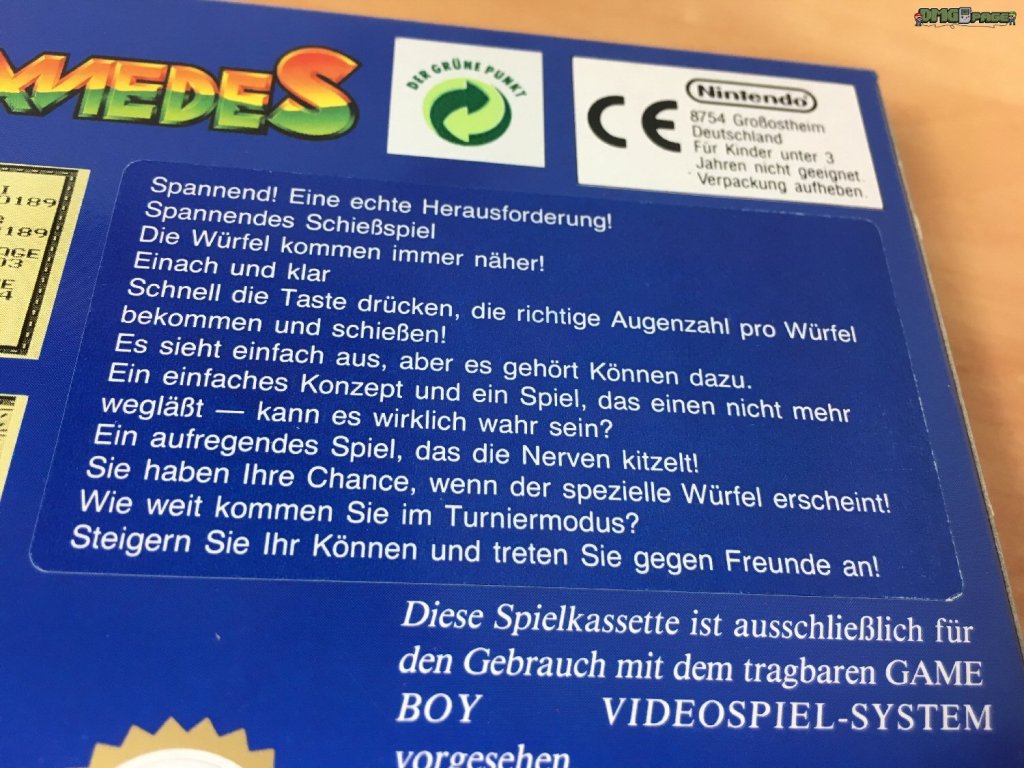 Mysteriöser Aufkleber auf der Palamedes&nbsp;OVP