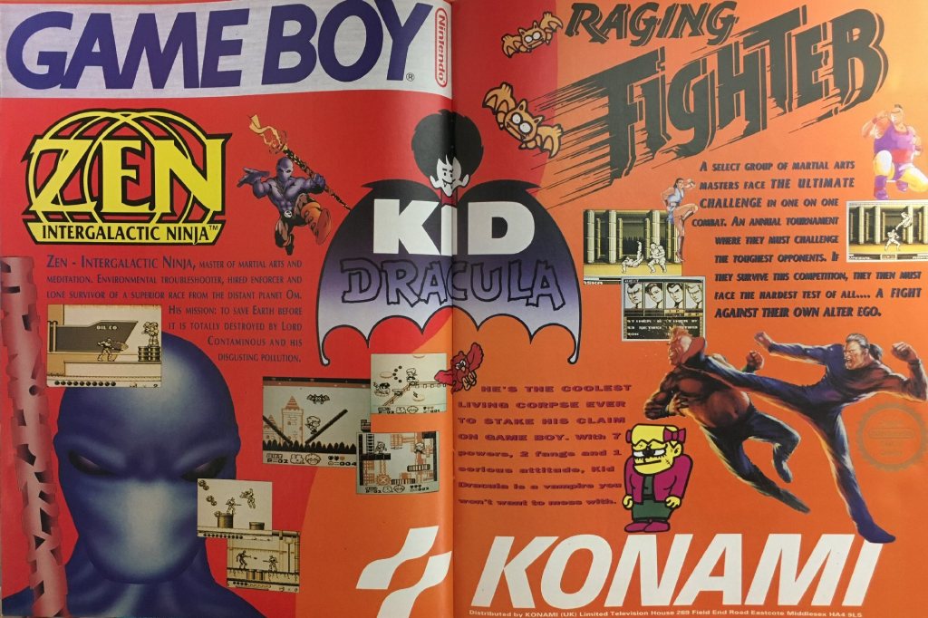 KONAMI Game Boy&nbsp;Werbeanzeige