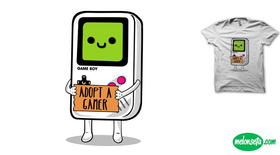 Qwertee.com Adopt a Gamer&nbsp;T-Shirt