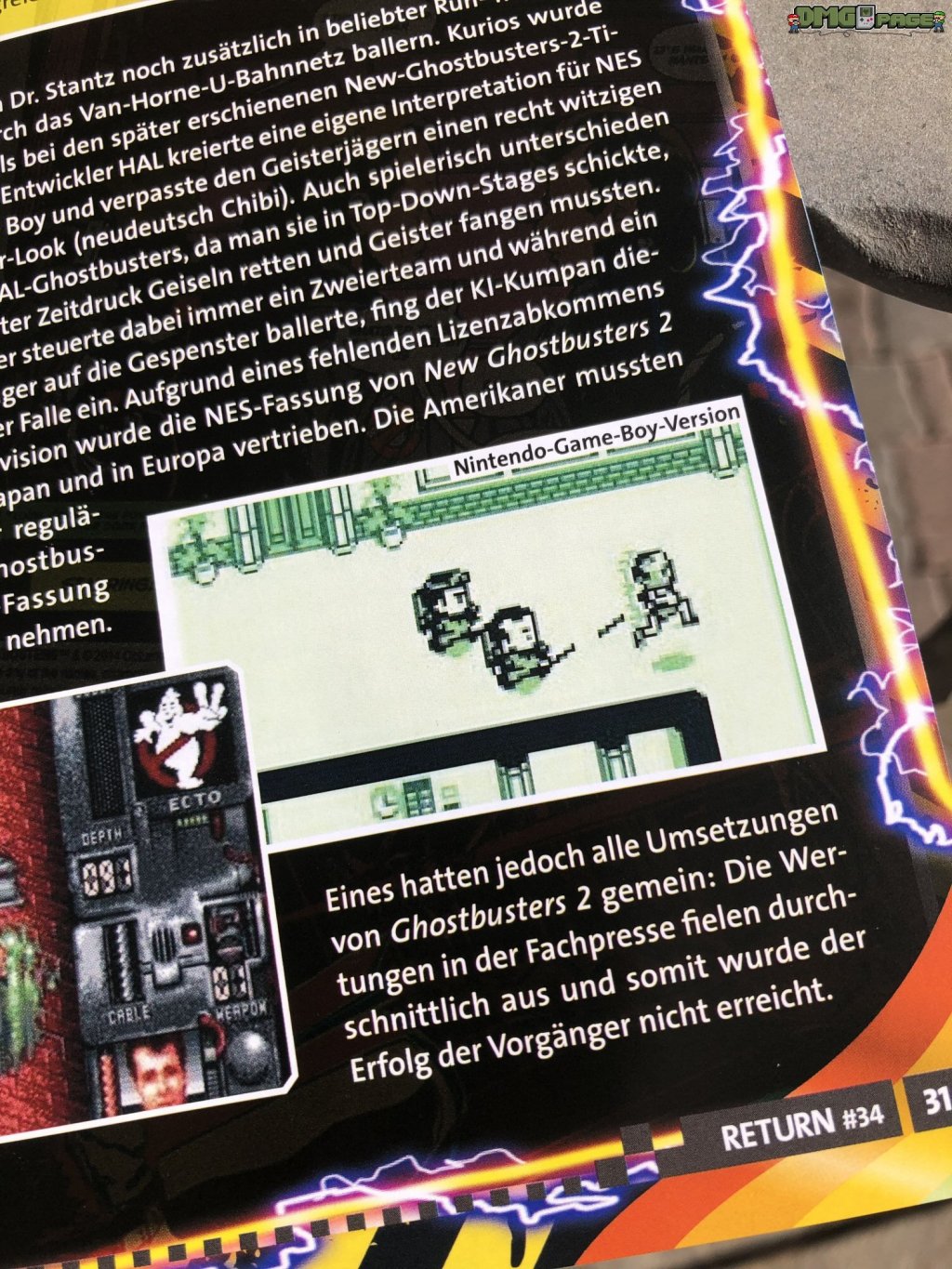 Der Game Boy in der Return Ausgabe&nbsp;34
