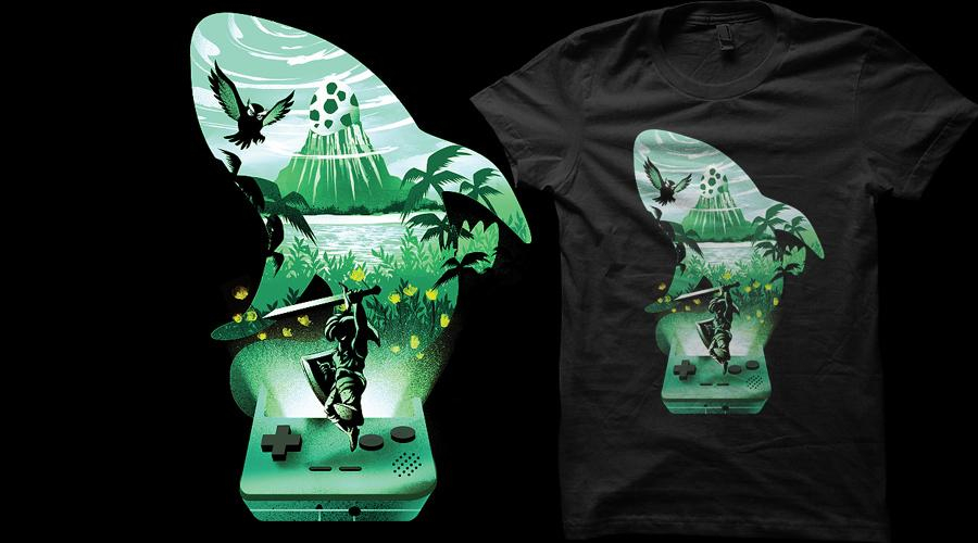 Qwertee.com The Legend awakens&nbsp;T-Shirt