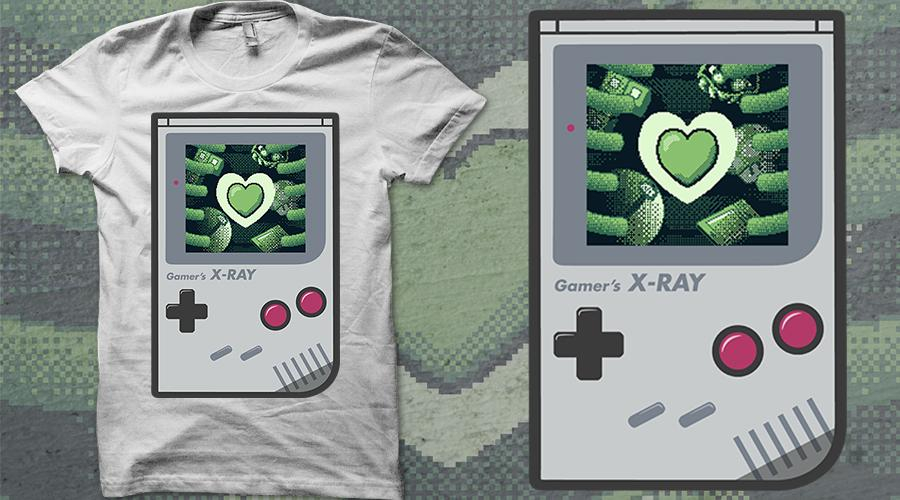 Qwertee.com Gamer’s X-Ray&nbsp;T-Shirt