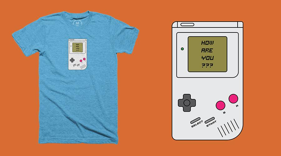Qwertee.com Nostalgia Game Boy&nbsp;T-Shirt