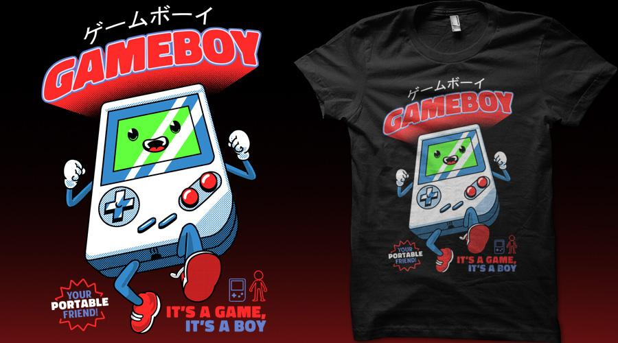 Qwertee.com GAMEBOY! T-Shirt