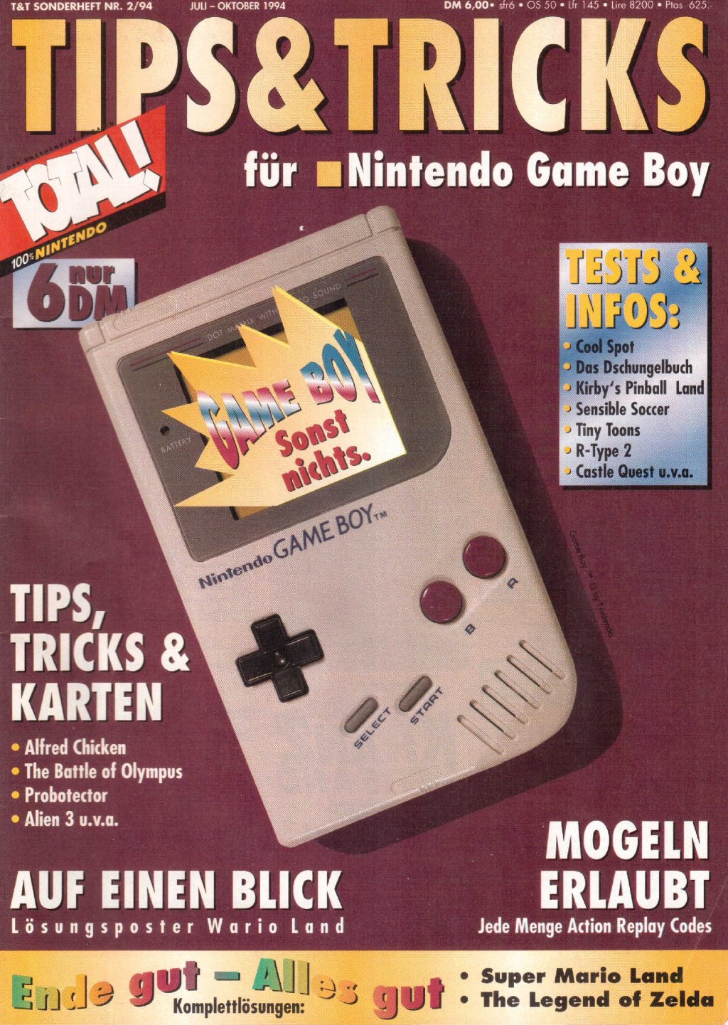 TOTAL! Tips & Tricks für Nintendo Game Boy | Sonderheft Nr.&nbsp;2/94