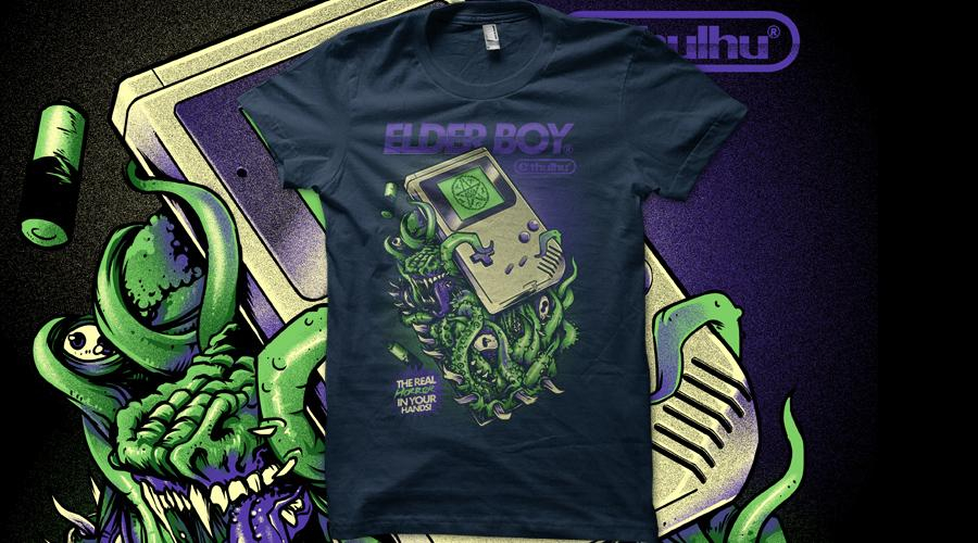 Qwertee.com Elder Boy und Never Forget&nbsp;T-Shirt