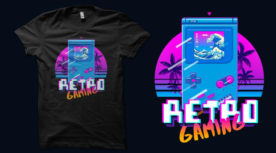Qwertee.com GBA Retro Game&nbsp;T-Shirt