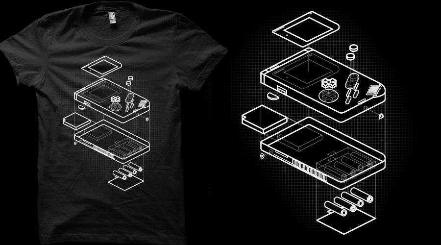 Qwertee.com GAMEBOY T-Shirt