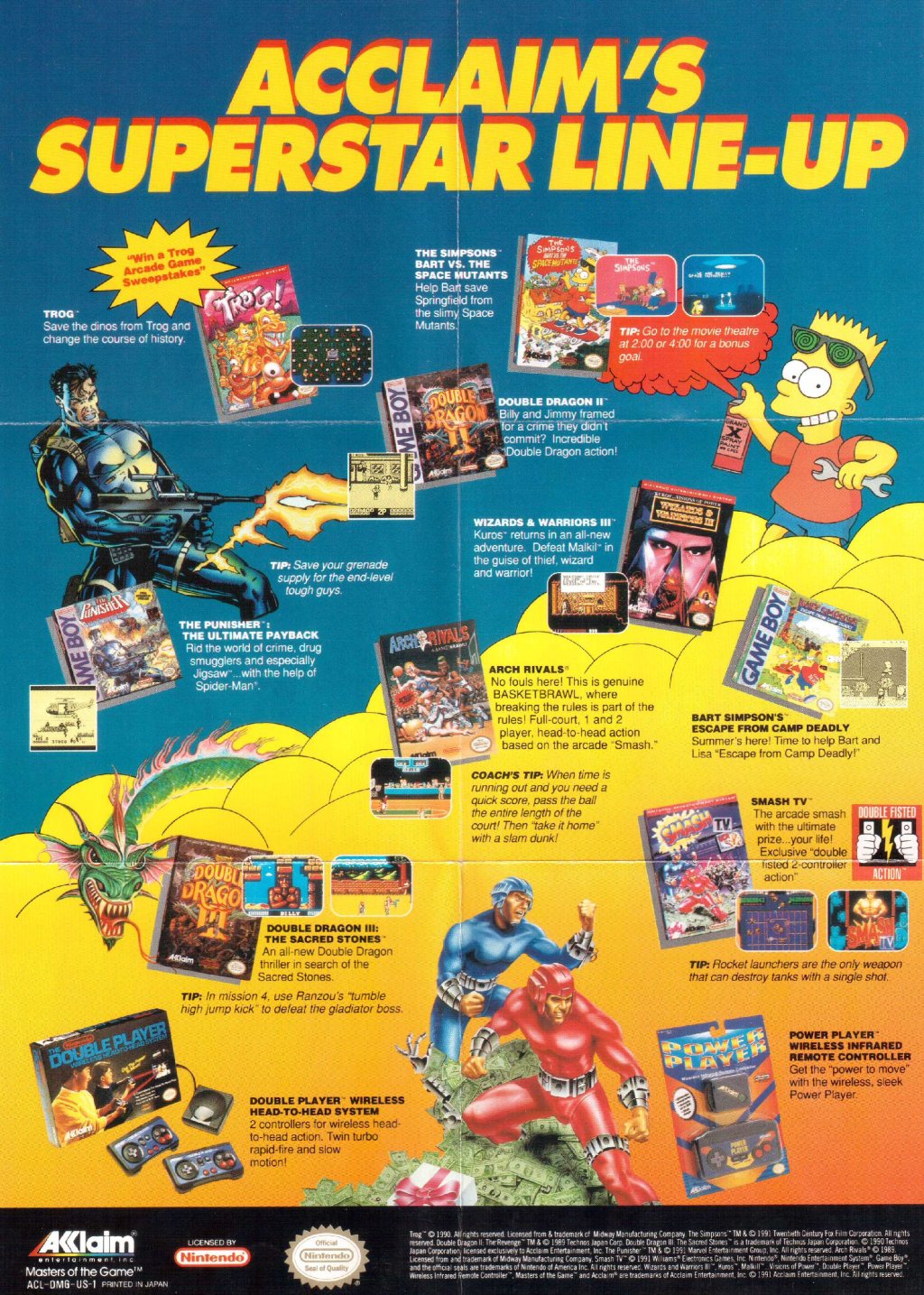 Game Boy Werbeflyer&nbsp;ACL-DMG-US-1