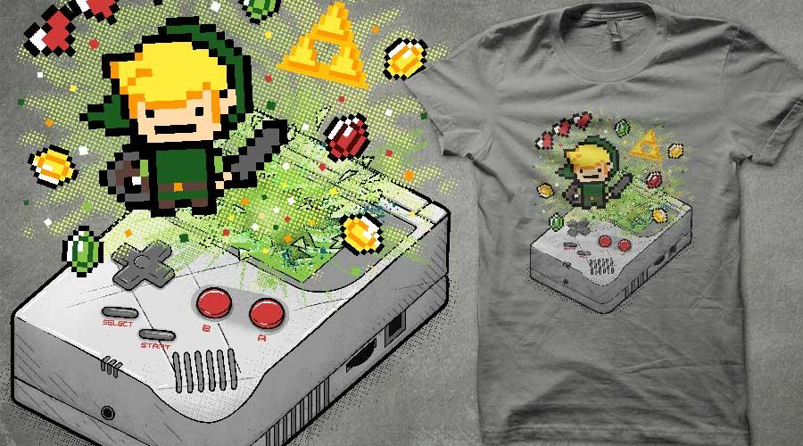 Qwertee.com Zeldaboy T-Shirt