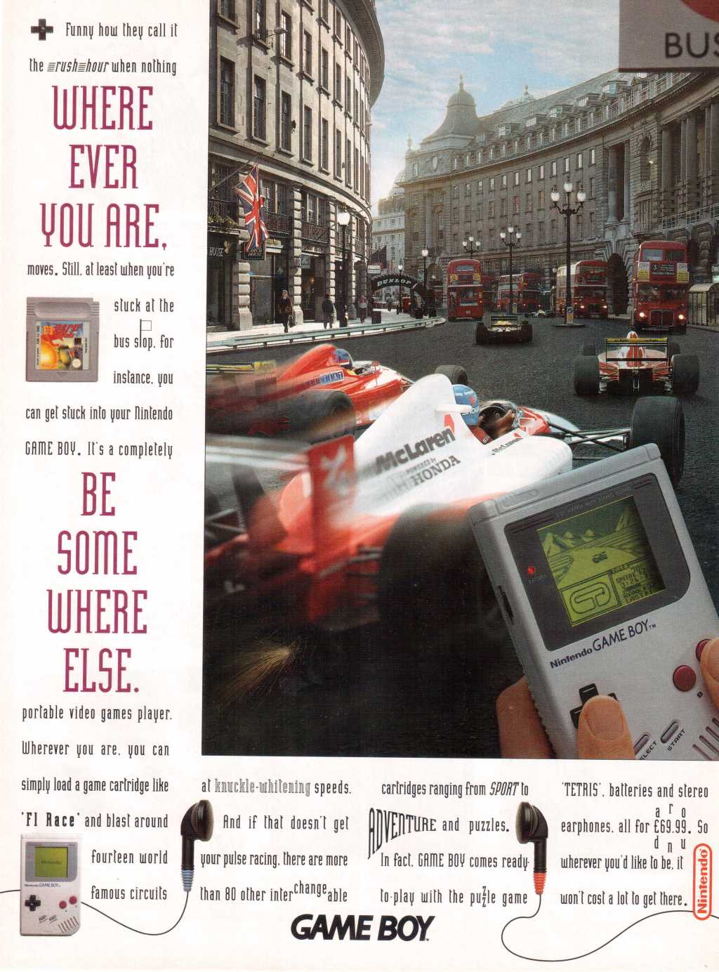 Wherever you are, be somewhere else | F-1 Race&nbsp;Werbung