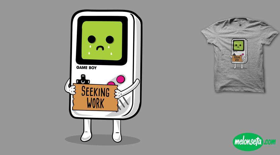 Qwertee.com Seeking Work Gamer&nbsp;T-Shirt