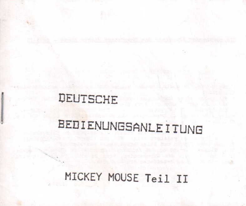 Kopie/Anleitung/Zettel Mickey Mouse&nbsp;II