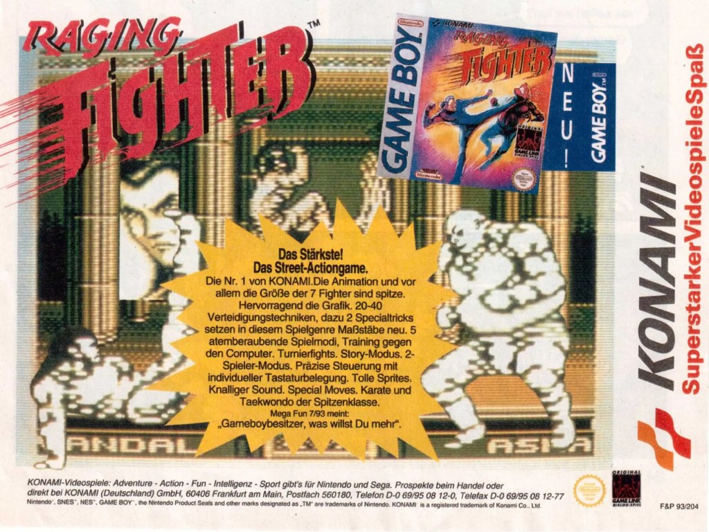 Micky Maus Nr. 37 vom 09.09.1993 | Raging Fighter – das Stärkste! Das Street-Actiongame