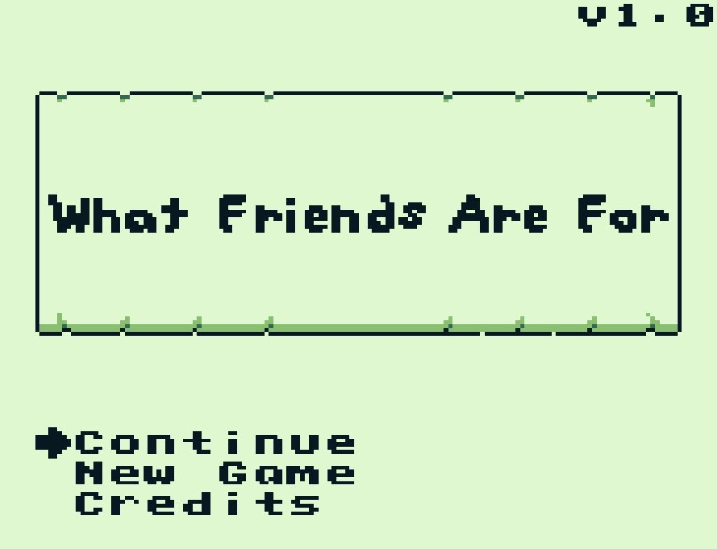 What friends are for |&nbsp;Shin