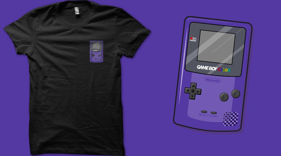 Qwertee.com The color of childhood Game Boy Color&nbsp;T-Shirt