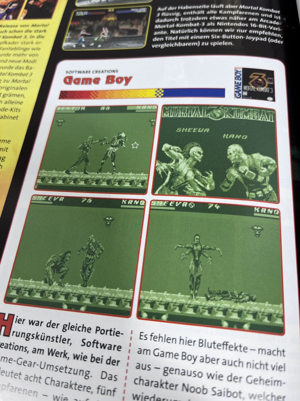 Der Game Boy in der Return Ausgabe&nbsp;55