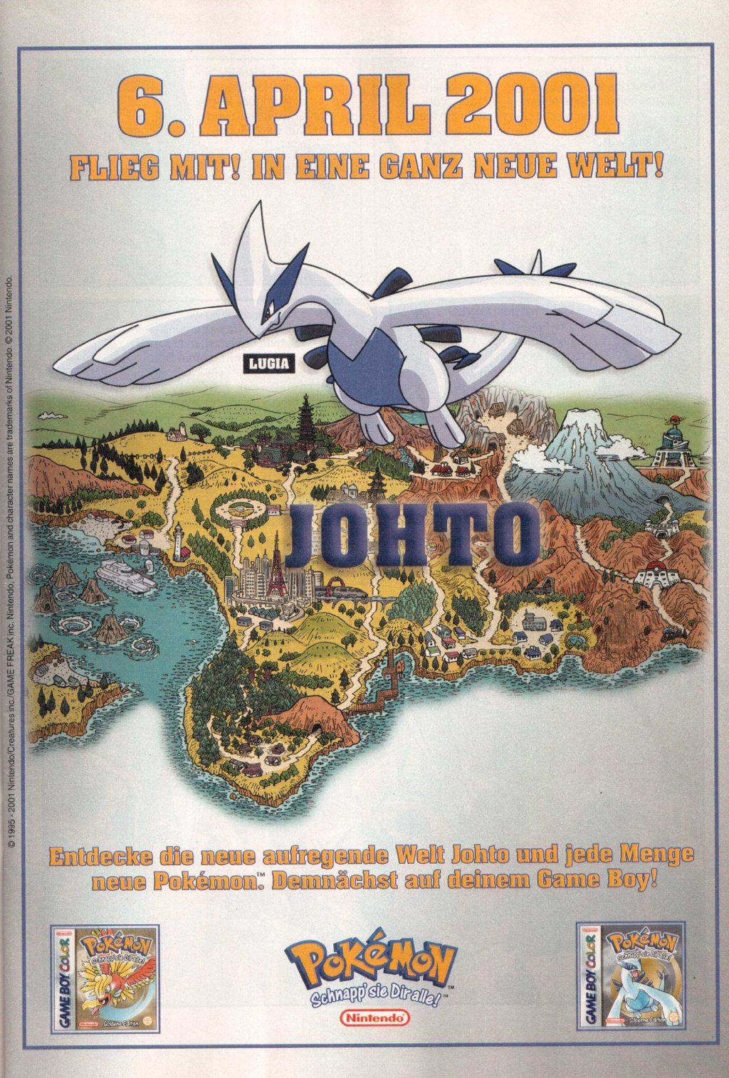 Micky Maus Nr. 13 vom 22.03.2001 | Pokémon Goldene und Silberne Edition&nbsp;Werbung