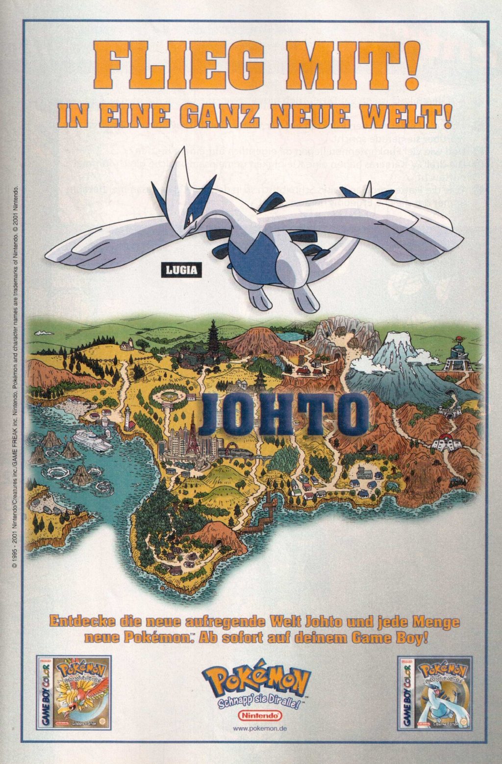 Micky Maus Nr. 15 vom 05.04.2001 | Pokémon Goldene und Silberne Edition&nbsp;Werbung