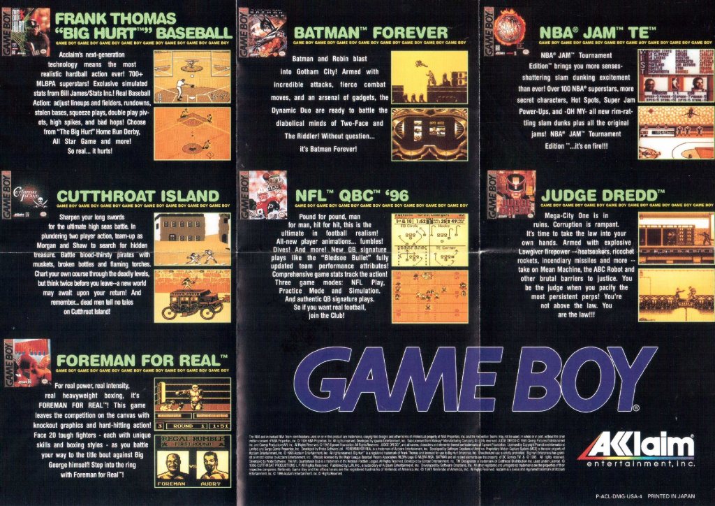 Game Boy Werbeflyer&nbsp;P-ACL-DMG-USA-4
