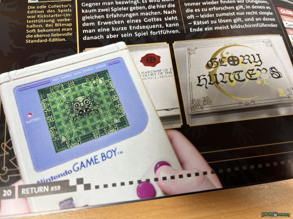 Der Game Boy in der Return Ausgabe&nbsp;59
