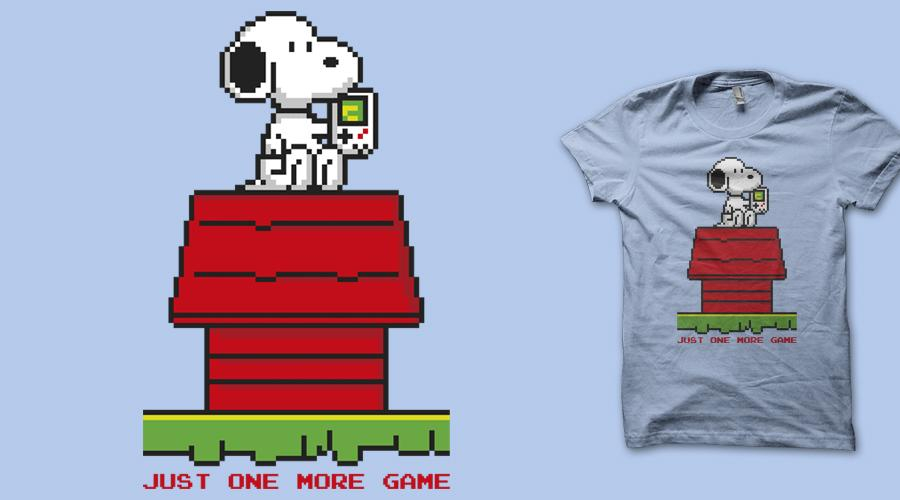 Qwertee.com Retro Joysticks, Get a Life, Gotta catch ‚em All, Dangerous to go Alone und 8 Bit Dog Game Boy&nbsp;T-Shirts