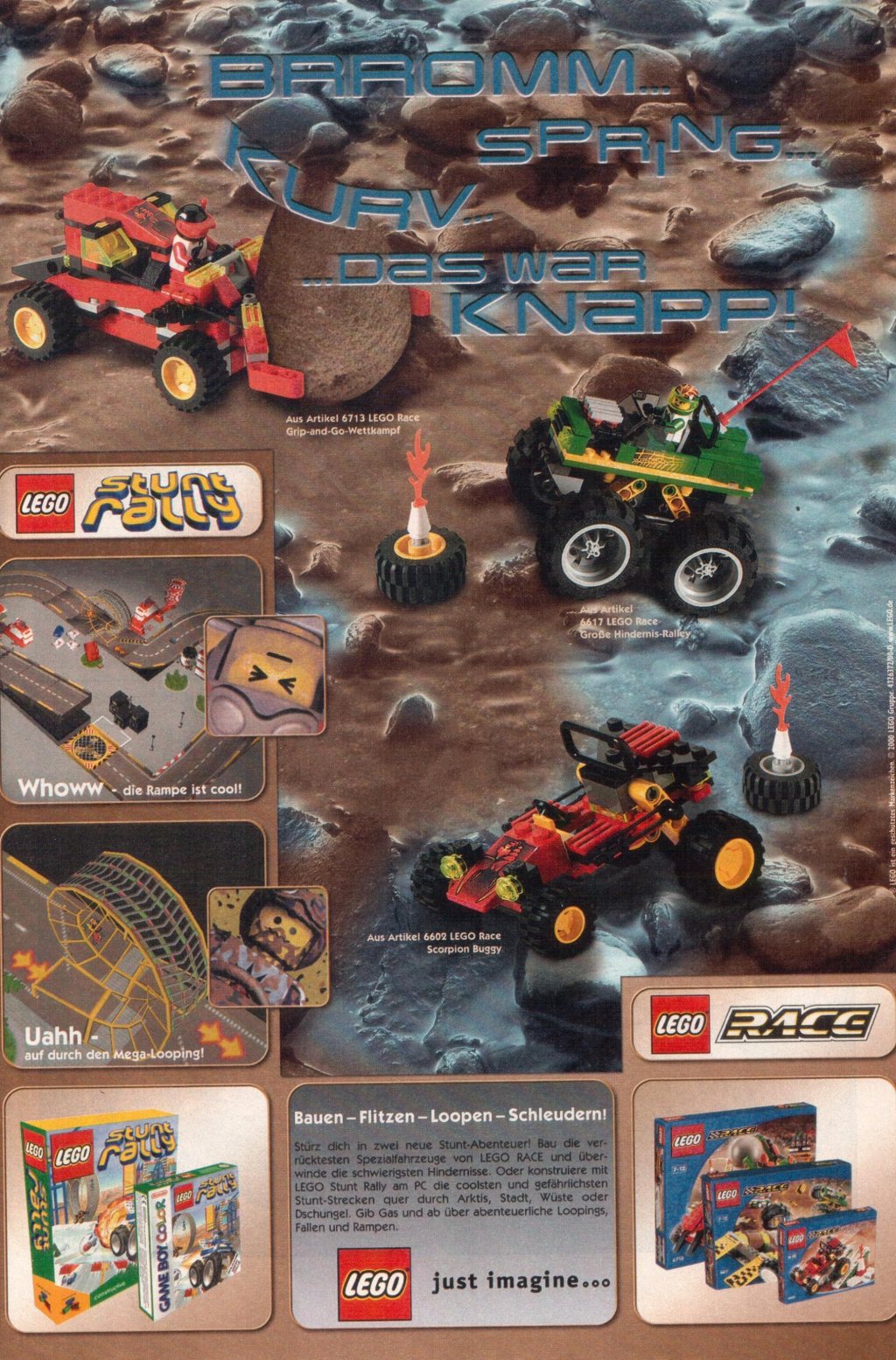 Micky Maus Nr. 39 vom 21.09.2000 | LEGO Stunt Rally&nbsp;Werbung